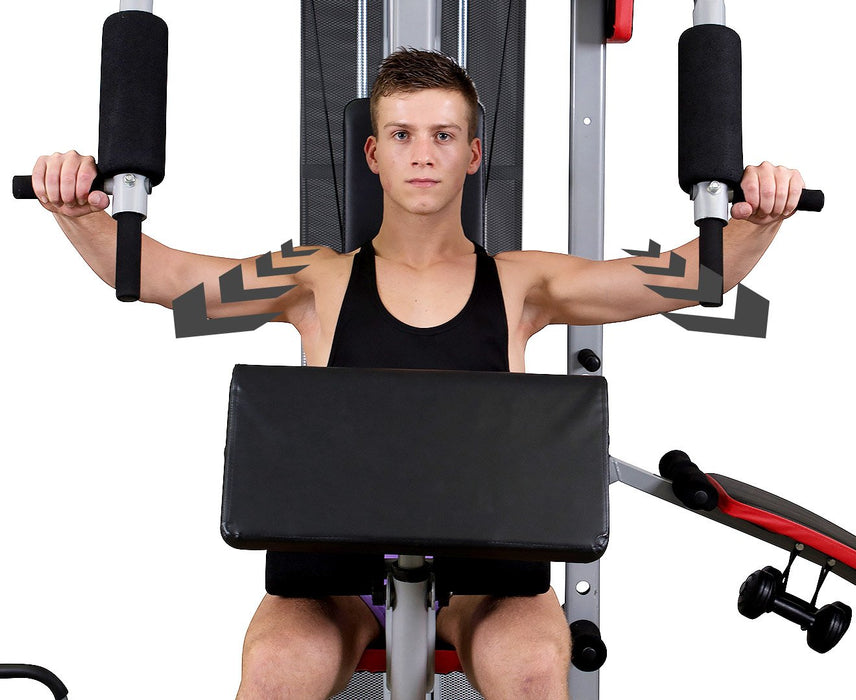 Powertrain Sports Multistation Powertrain Home Gym With Weights And Bench-80KG