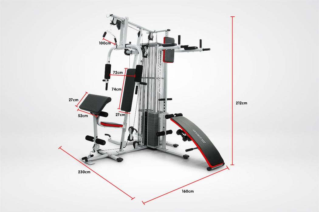 Powertrain Sports Multistation Powertrain Home Gym With Weights And Bench-80KG