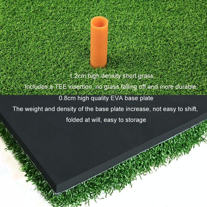 Indoor Golf Practice Pad - 3-in-1 Swing Mat for Hitting and Chipping - 90X40Cm